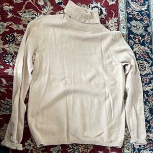 Ann Taylor tan turtleneck sweater